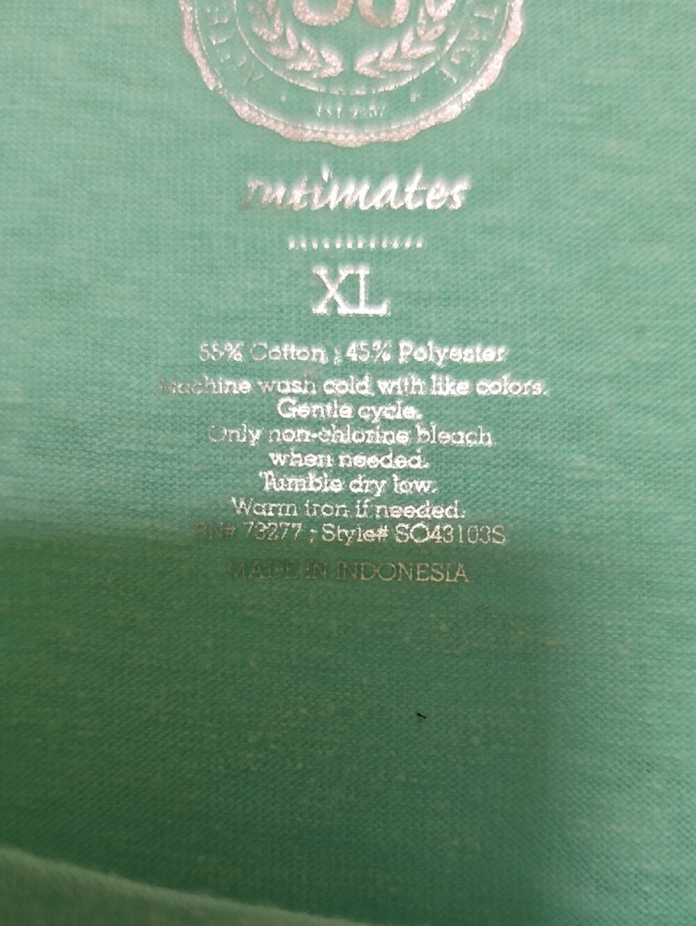 SO Light Aqua Scoop Neck Long-Sleeve Top - Picture 4 of 4